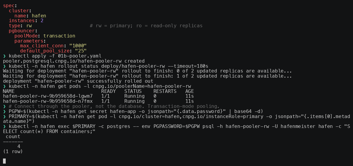 Demo 1: final terminal frame