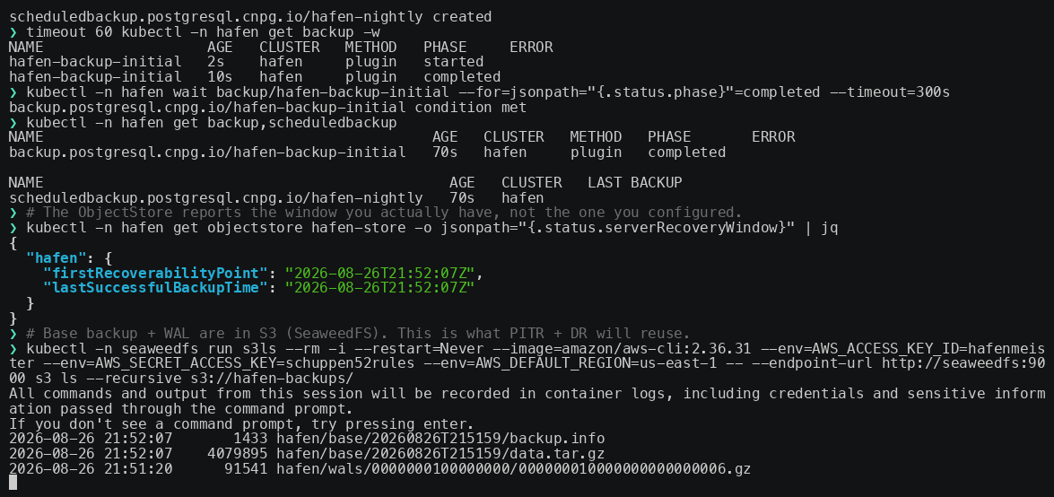 Demo 2: final terminal frame