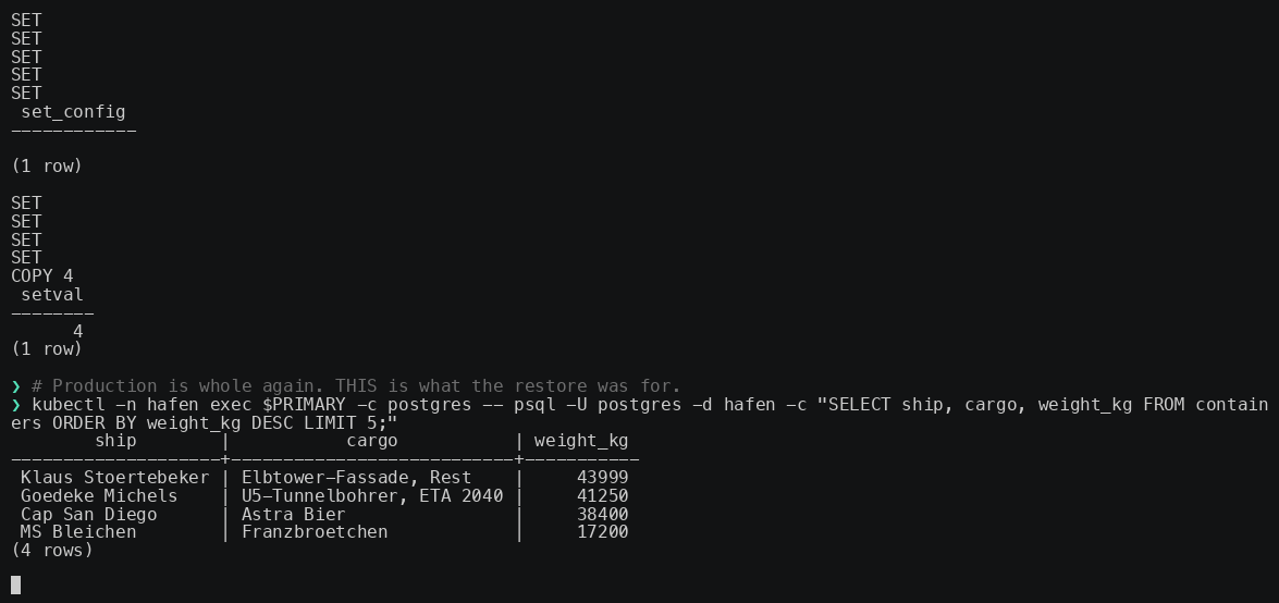 Demo 3: final terminal frame